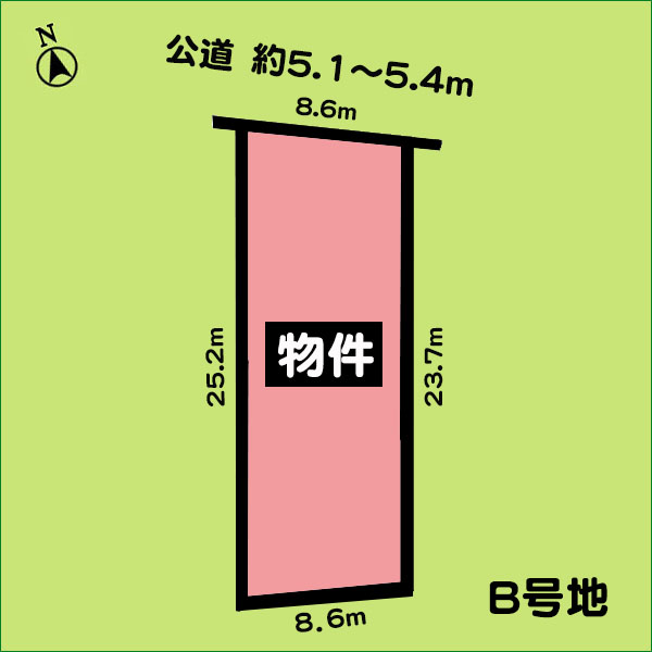 売土地　半田市栄町２丁目　Ｂ号地　全３区画