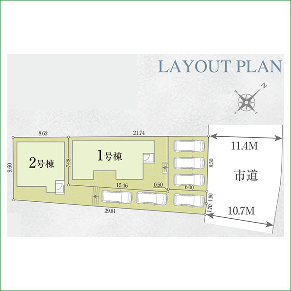 新築分譲住宅　半田市柊町４丁目　01期　１号棟　全２棟