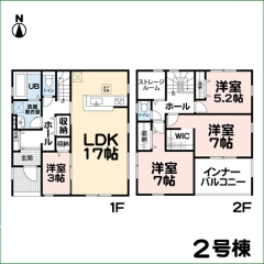 新築分譲住宅　半田市住吉町４丁目　２号棟　全３棟